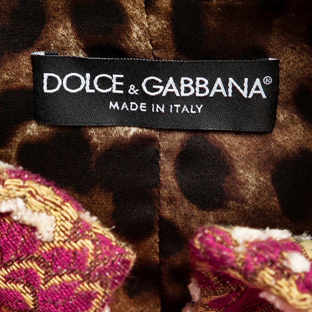 Women's Dolce & Gabbana Red Wool Double-Breasted Coat M