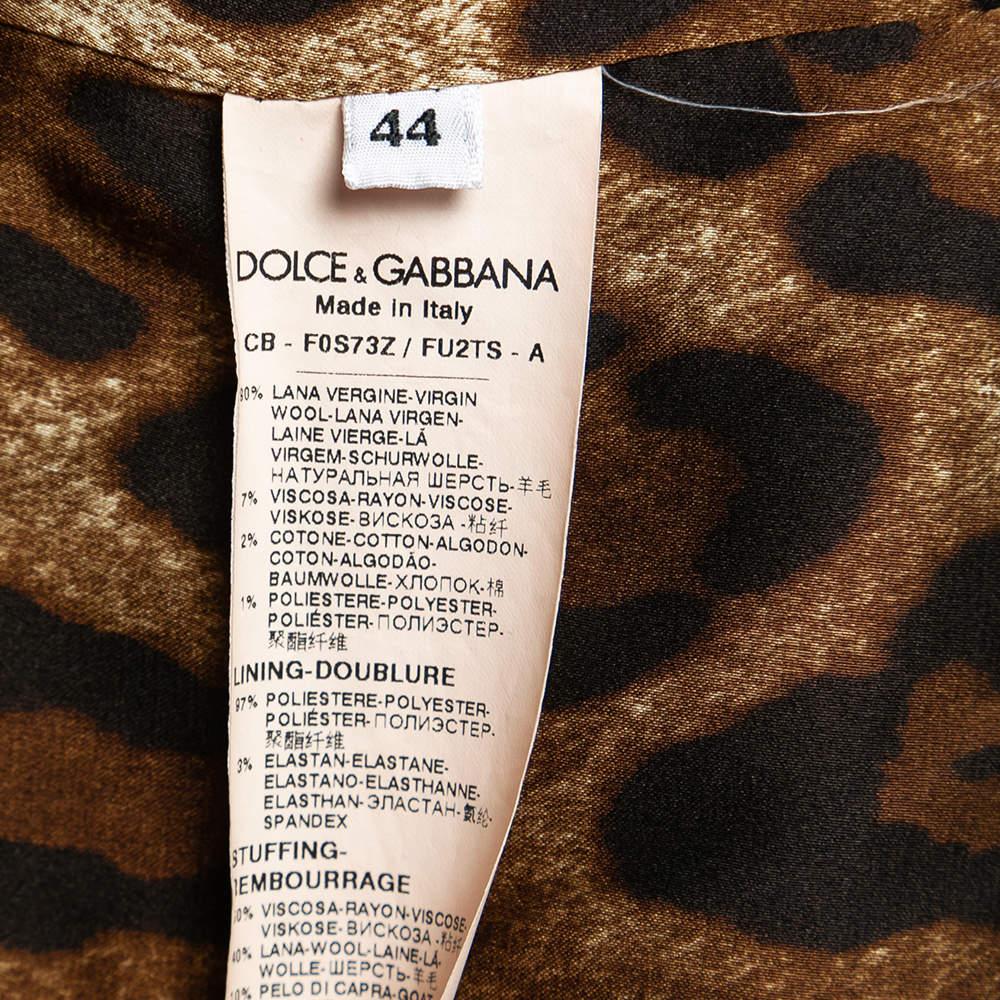Dolce & Gabbana Red Wool Double-Breasted Coat M 1