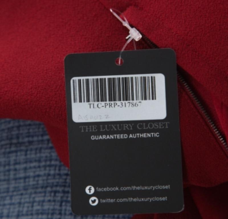 Dolce & Gabbana - Robe à manches longues en laine rouge S en vente 2