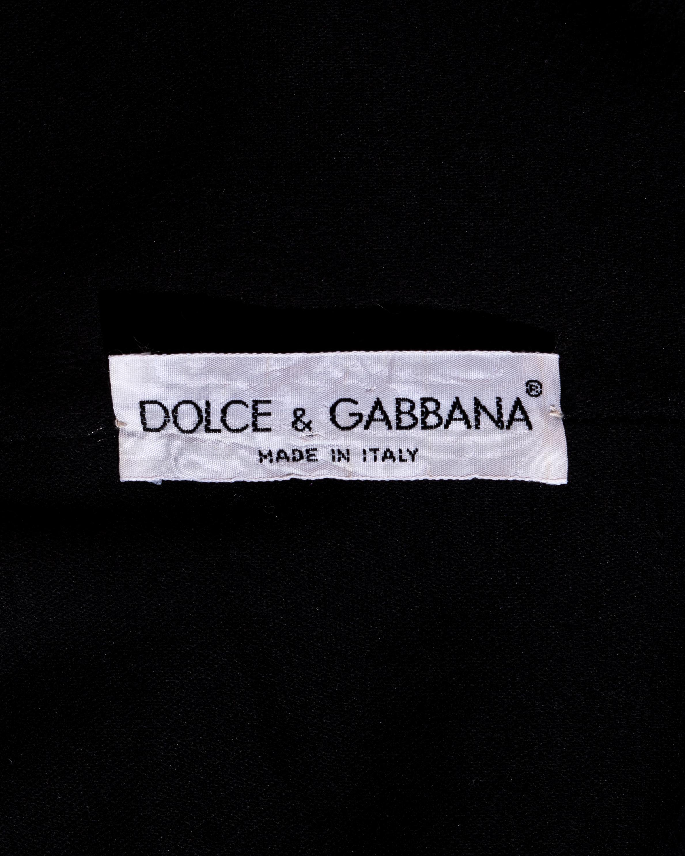 Dolce and Gabbana Renaissance printed silk dress with draped skirt, ss ...