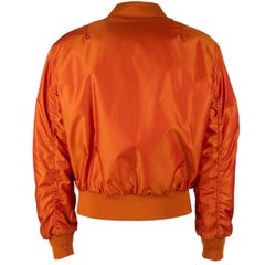 Dolce & Gabbana Reversible Oversize Bomber Jacket DG Heaven with Logo Orange 46