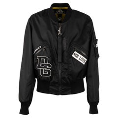 Dolce & Gabbana Wendbare Oversize-Bomberjacke DG Prince in Schwarz und Gelb 52