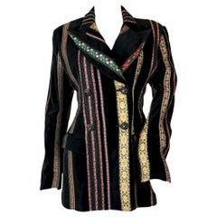 Dolce & Gabbana Giacca folk in velluto "Rich Hippie", SS 1993