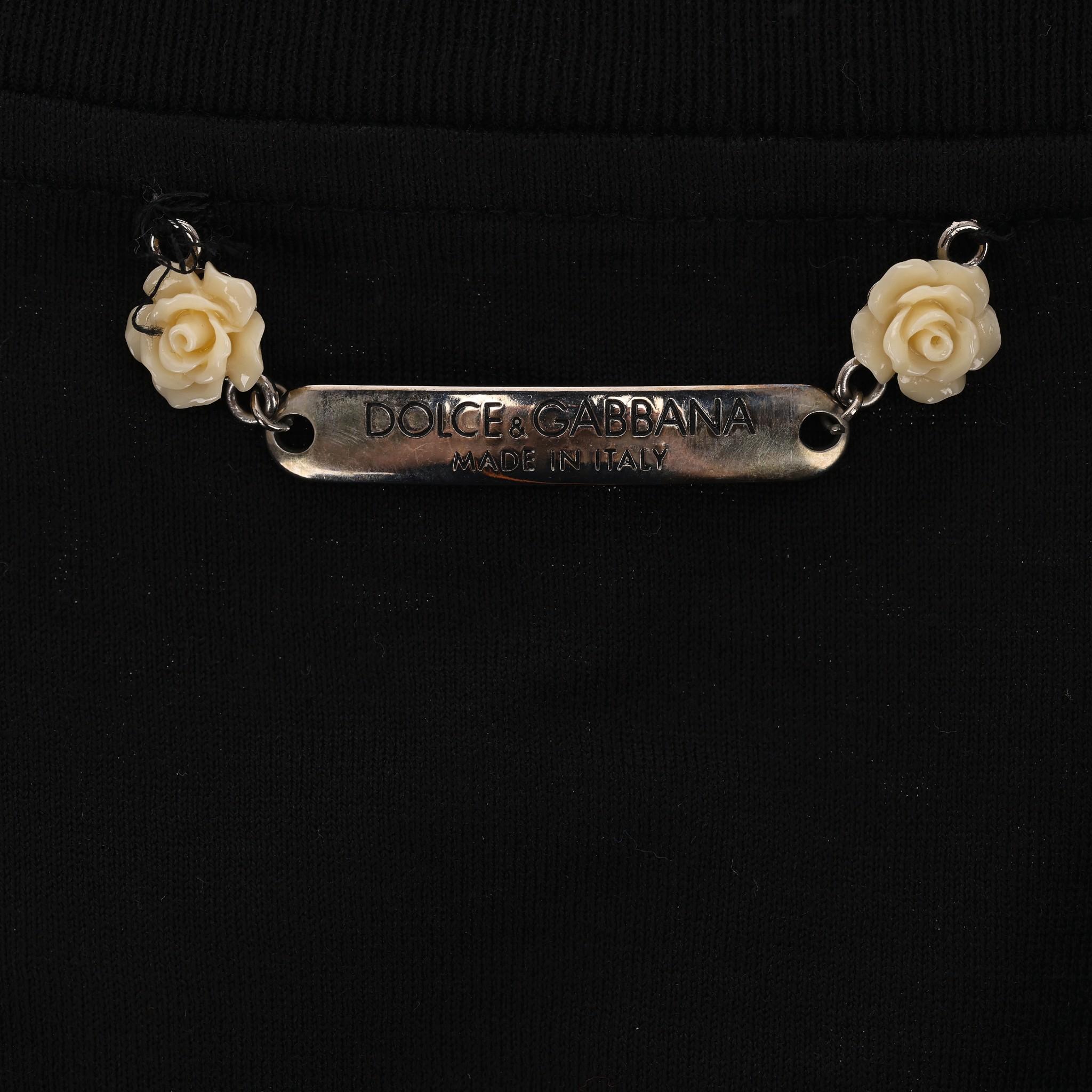 Dolce & Gabbana 'ROS-AE' Cotton T-Shirt For Sale 1