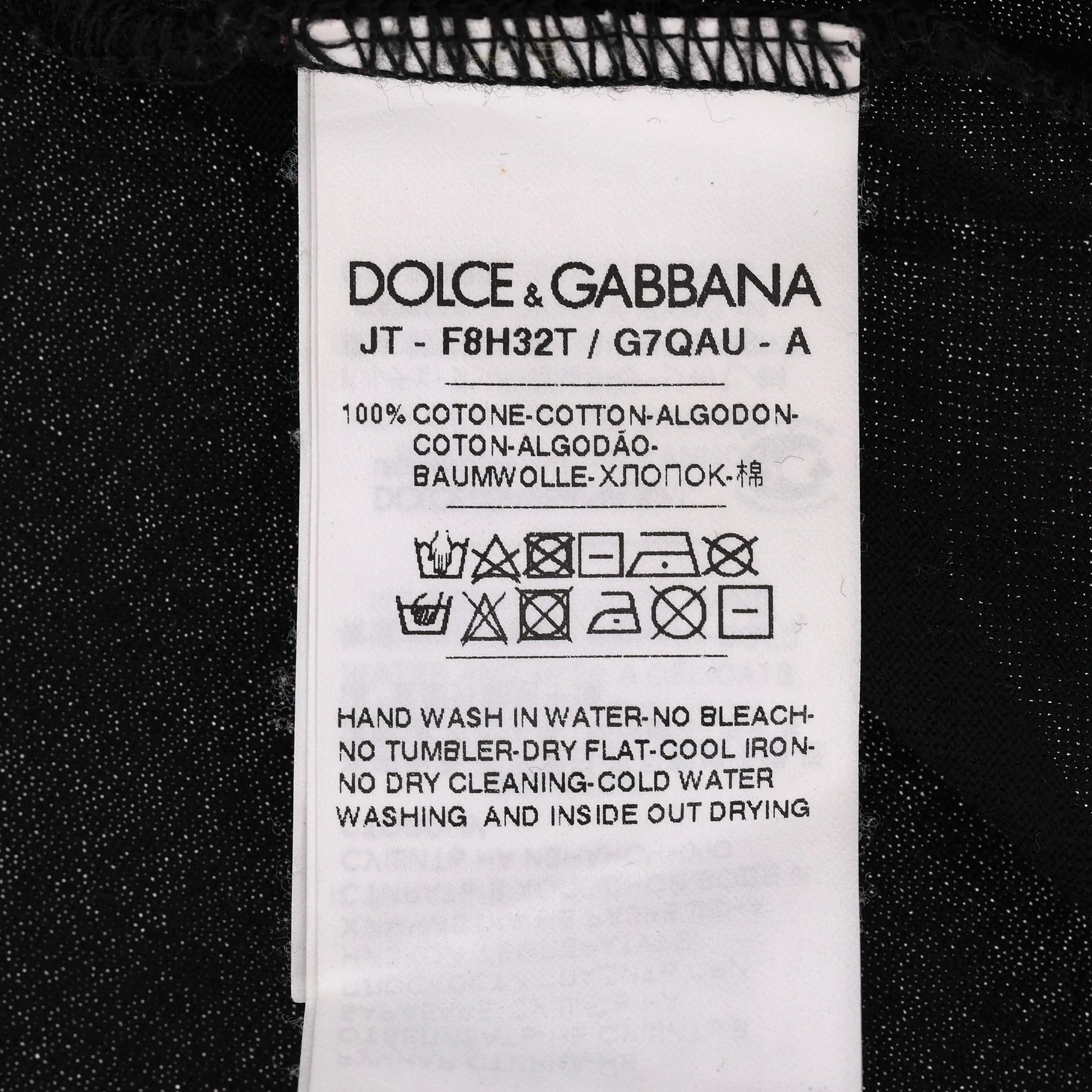 Dolce & Gabbana 'ROS-AE' Cotton T-Shirt For Sale 2