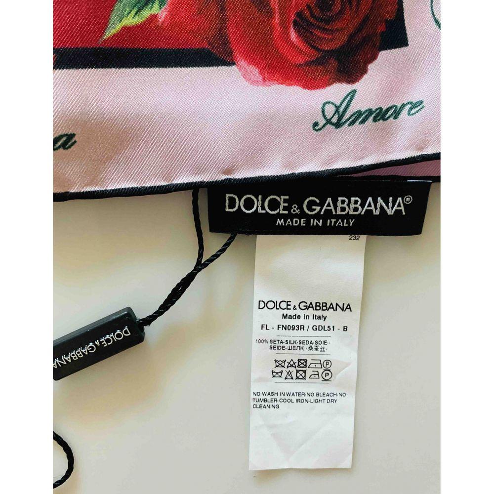 dolce and gabbana rose scarf