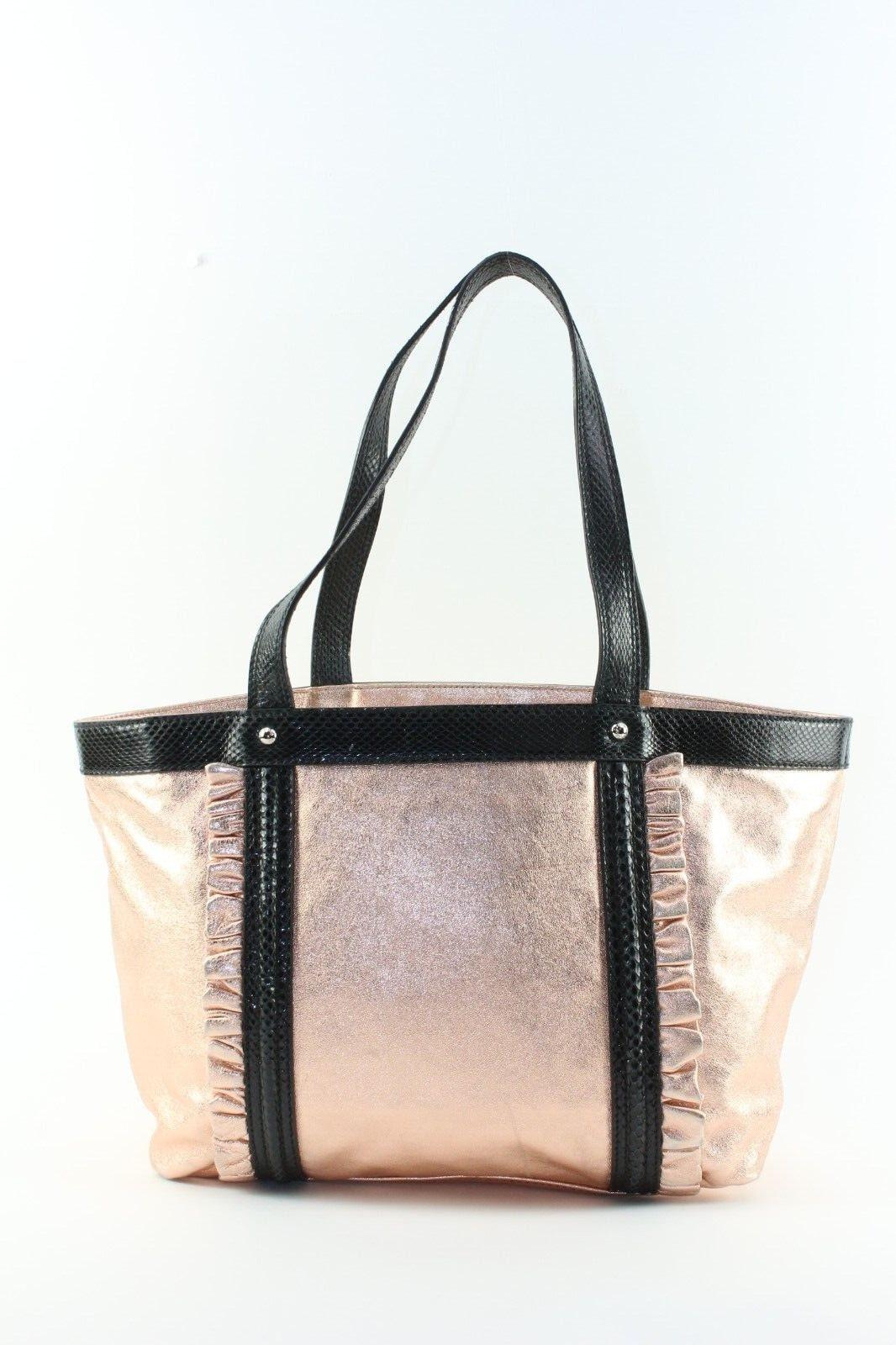 DOLCE & GABBANA Rose Gold Metallic Leather Shoulder Bag 4DG1226K For Sale 1
