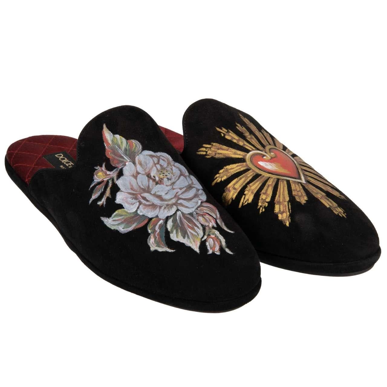 Pantoufles Dolce & Gabbana Young Pope - Taille 44 - Beige Rose - Neuf étiqueté