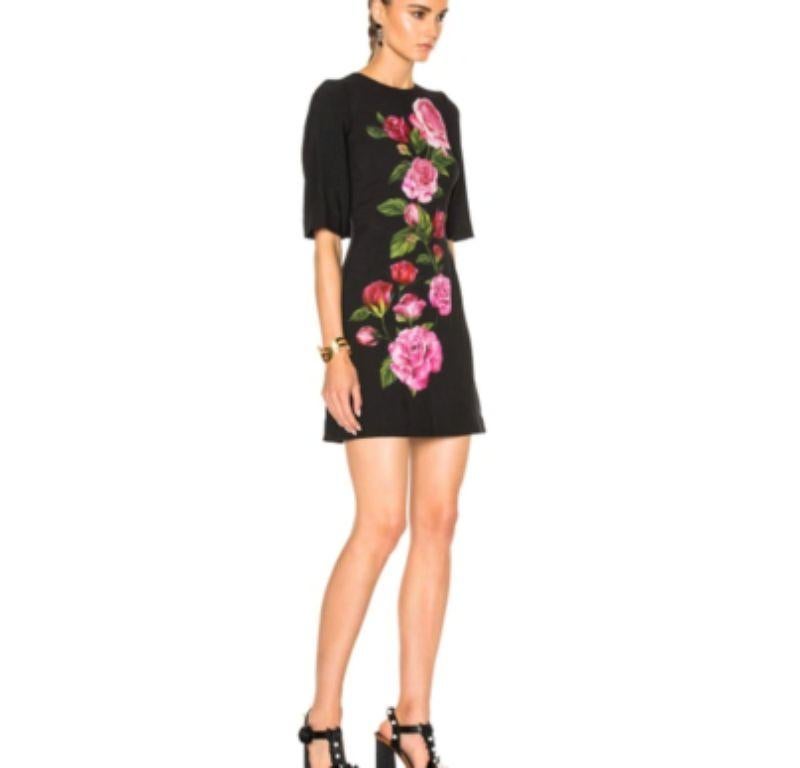 Floral Printed Cady Mini Dress main image 1