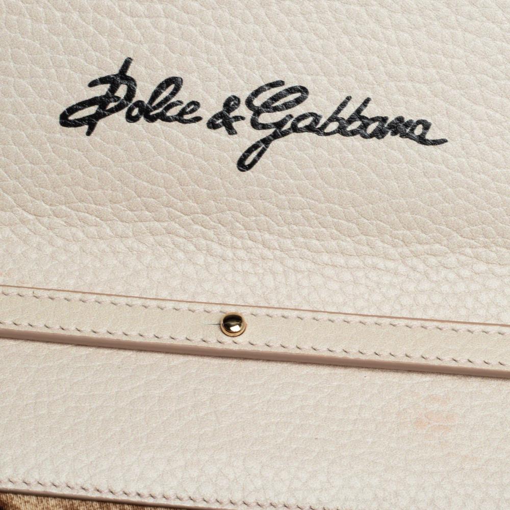 Dolce & Gabbana Rose Print Leather Miss Dolce Chain Shoulder Bag 2