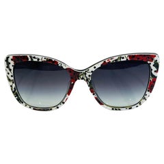 Dolce & Gabbana Sonnenbrille mit Rosendruck