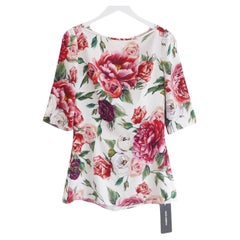 Dolce & Gabbana Oberteil mit Rosendruck