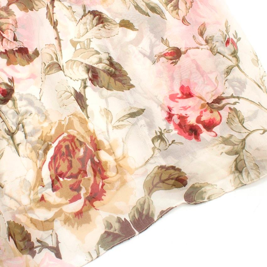 Dolce & Gabbana Rose-Print Underwired camisole top FR 38 3