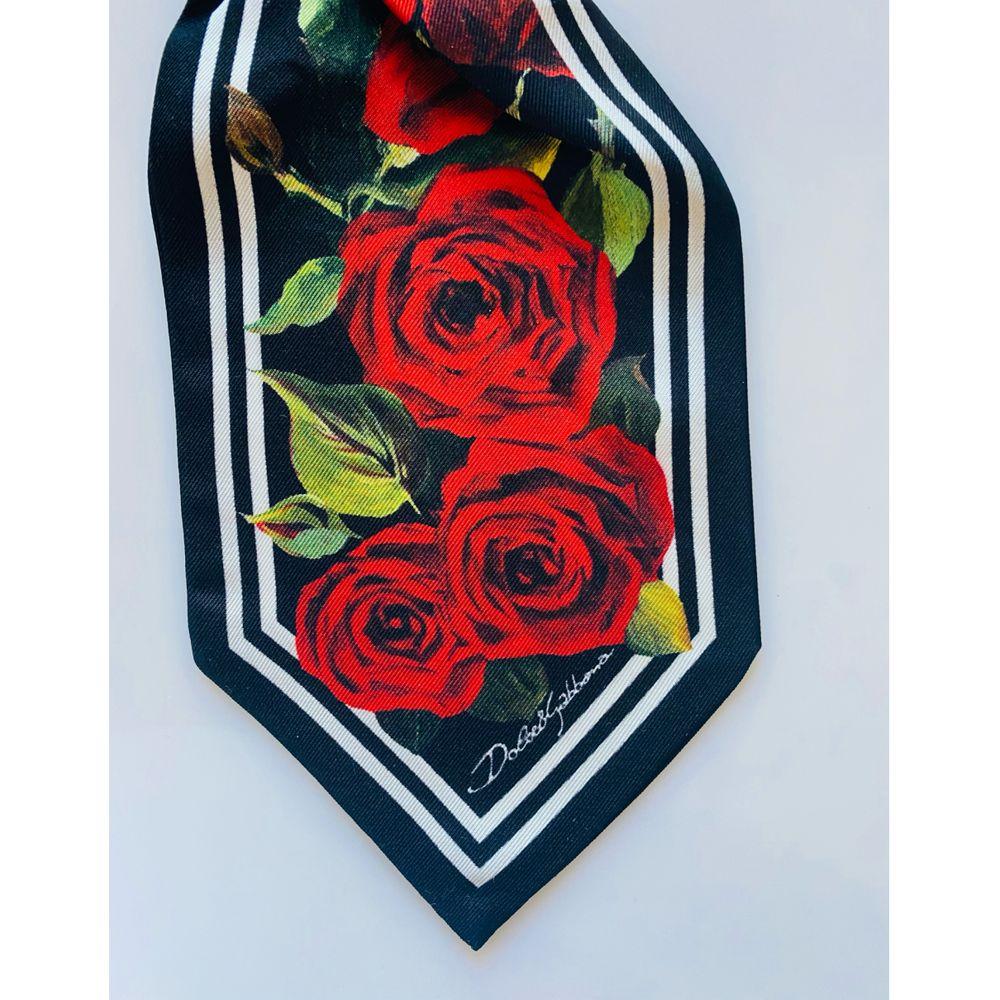 Women's Dolce & Gabbana Rose Printed brooche in Red