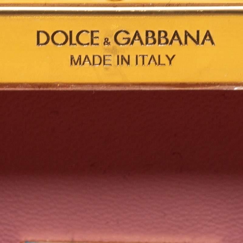 Dolce & Gabbana Rose Quartz Acrylic Miss Sicily Box Clutch 3