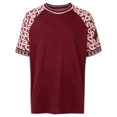 Dolce & Gabbana round neck short sleeves red cotton men t-shirt