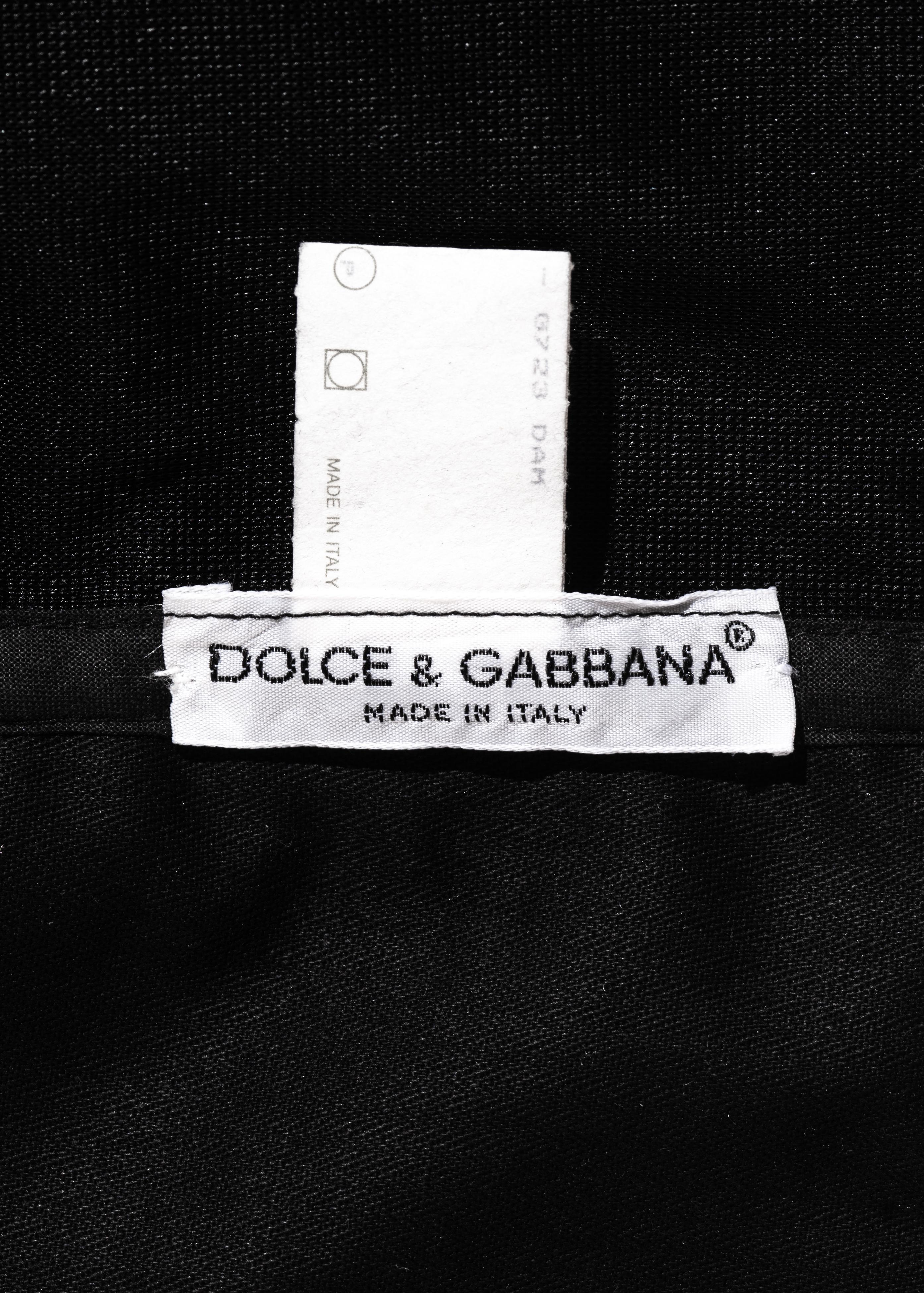 Dolce & Gabbana ruby brocade corseted girdle style micro mini skirt, ss 1993 2