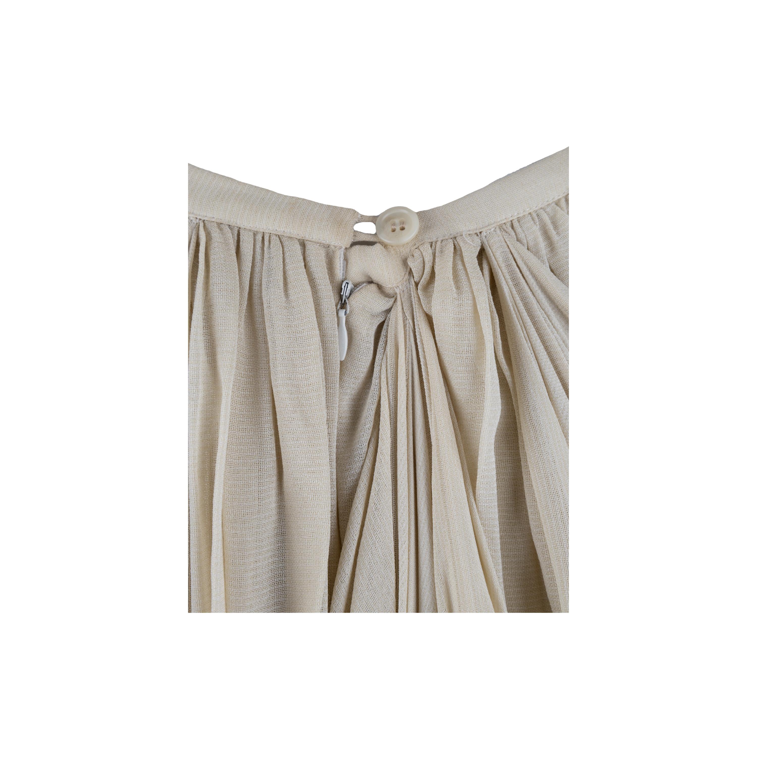 Dolce & Gabbana Ruched Layer Skirt  In Fair Condition For Sale In Milano, IT