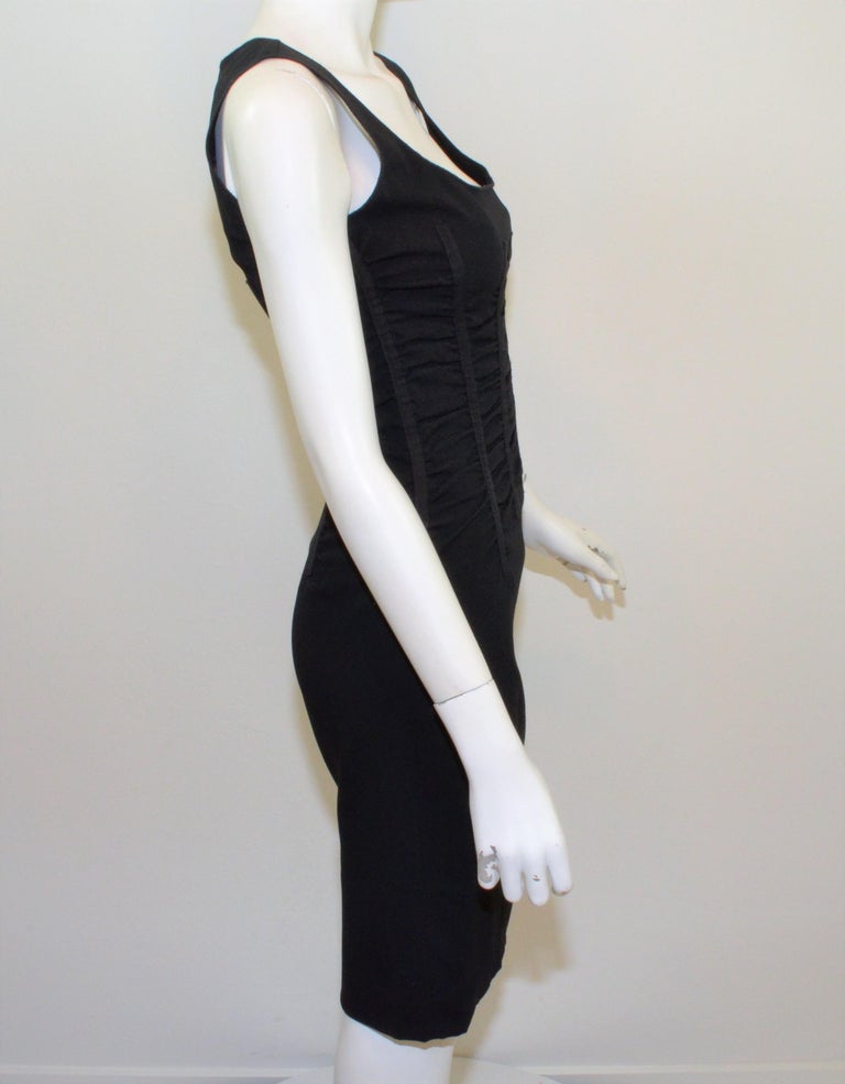 Dolce and Gabbana Ruched Little Black Dress at 1stDibs | black dress ...