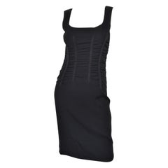 Dolce & Gabbana Ruched Little Black Dress