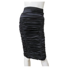 Dolce 
Gabbana Ruched Silk Skirt