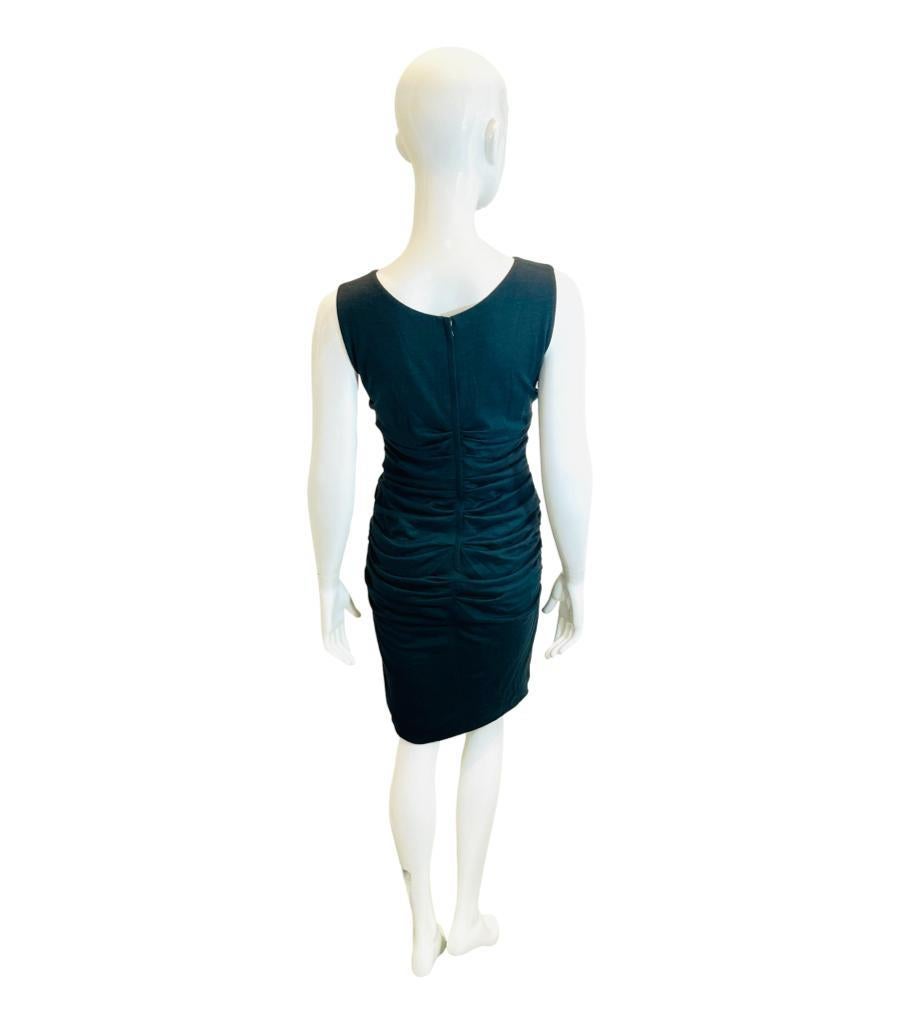 Women's Dolce & Gabbana Ruched Wool Dress For Sale