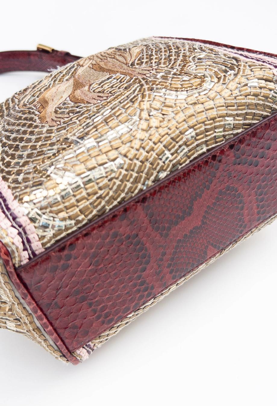 Femenino o masculino Bolso Dolce & Gabbana Runway Agata León Mosaico Bordado en venta