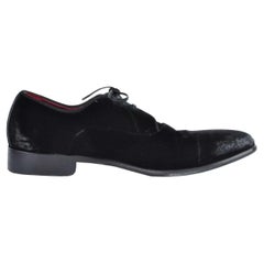 Dolce & Gabbana - RUNWAY Baroque Velvet Shoes Black EUR 39.5