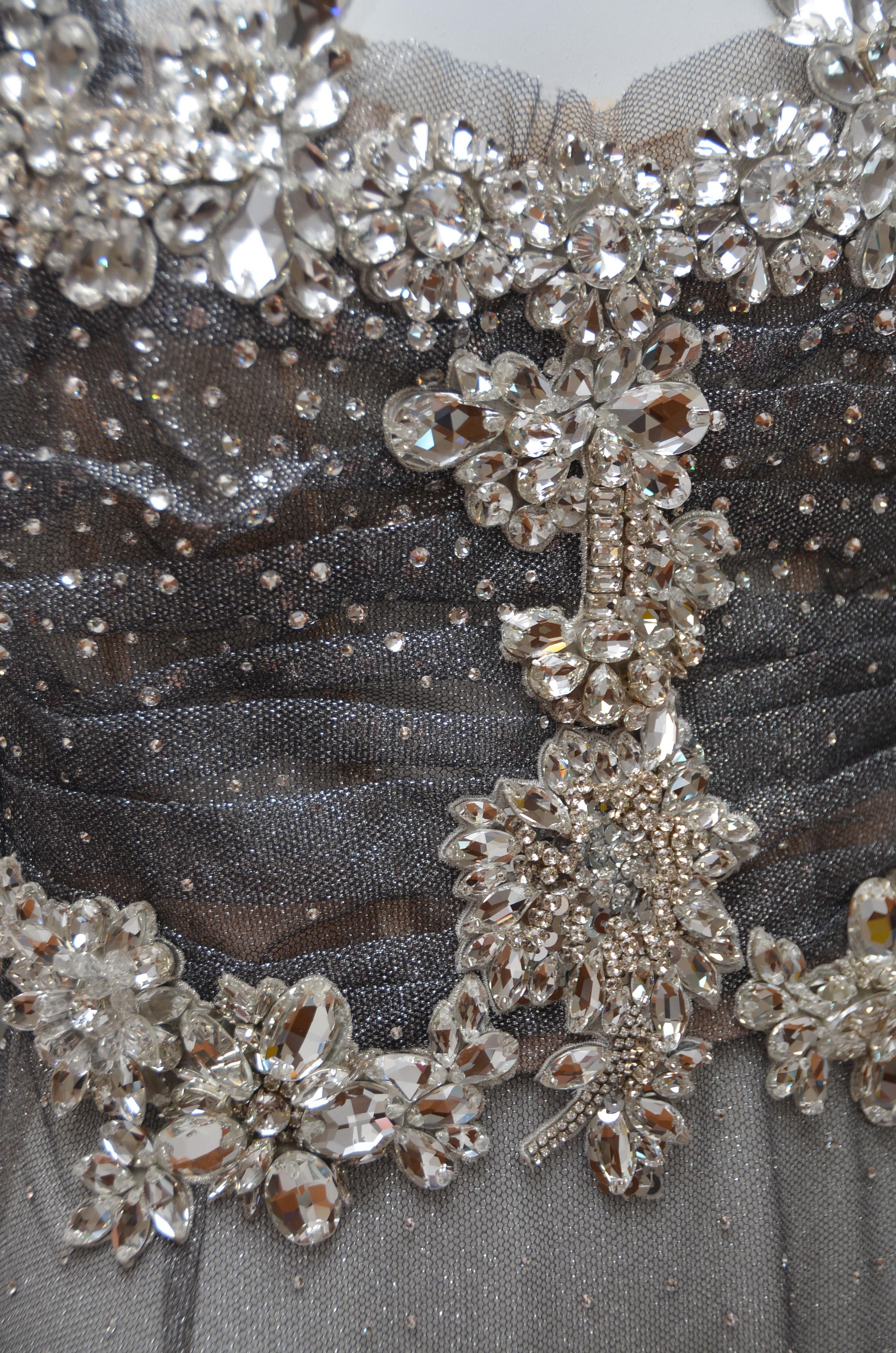 Dolce & Gabbana Runway Crystals Embellished Mermaid Dress  SZ38 Retailed $32, 000 2