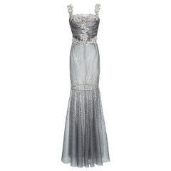 Dolce & Gabbana Runway Crystals Embellished Mermaid Dress  SZ38 Retailed $32,000