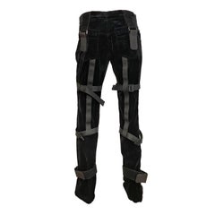 Dolce & Gabbana Runway F/W 2003 Black Parachute Bondage Trousers