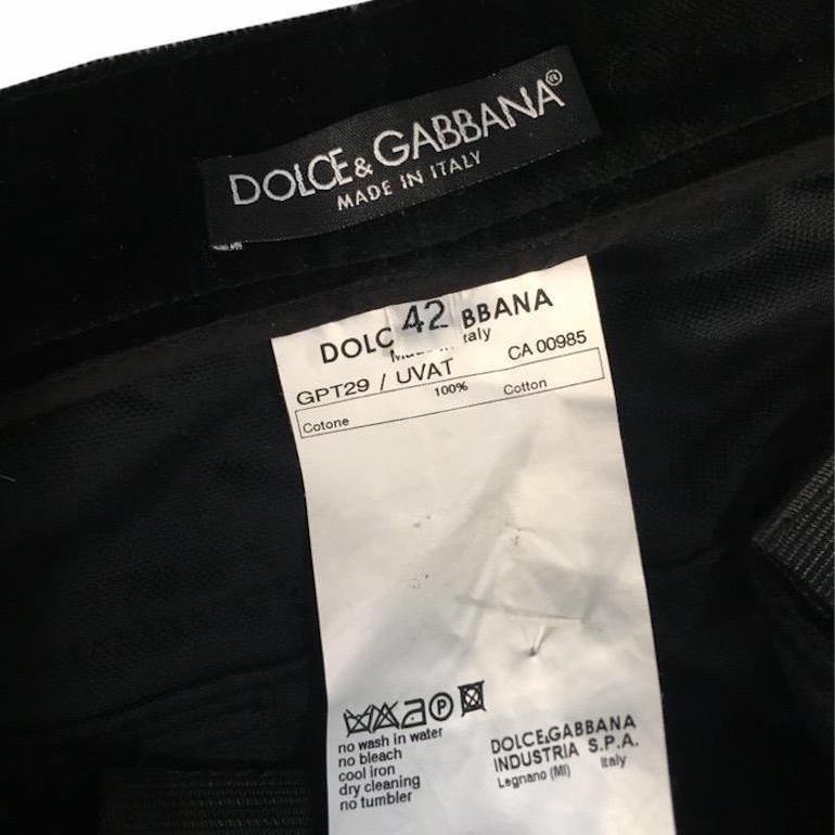 Noir Dolce & Gabbana - Pantalon bondage parachute noir, défilé A/H 2003 en vente