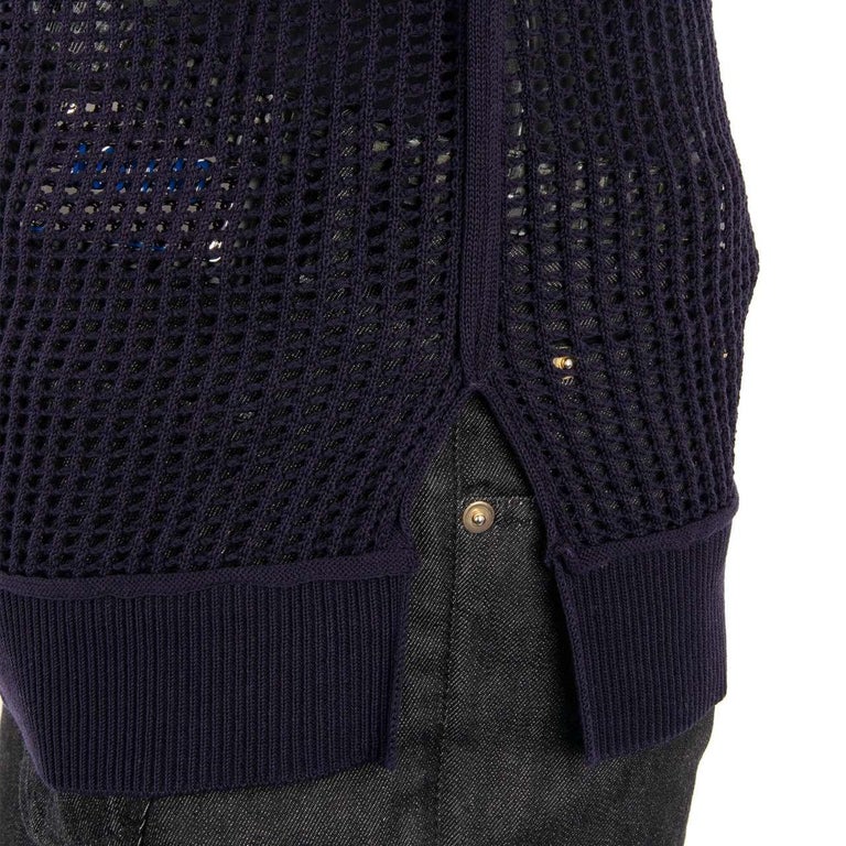 Dolce & Gabbana Blue Cotton Button Crewneck Pullover Sweater main image 0