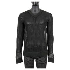 Dolce & Gabbana - RUNWAY Net V-Neck Sweater Green 48