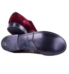 Dolce & Gabbana - RUNWAY Velour Embroidery Shoes EUR 41