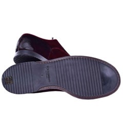 Dolce & Gabbana - RUNWAY Velour Shoes Bordeaux EUR 39