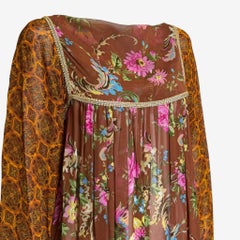 Dolce & Gabbana S/S 1993 Mixed Print Bohemian Dress