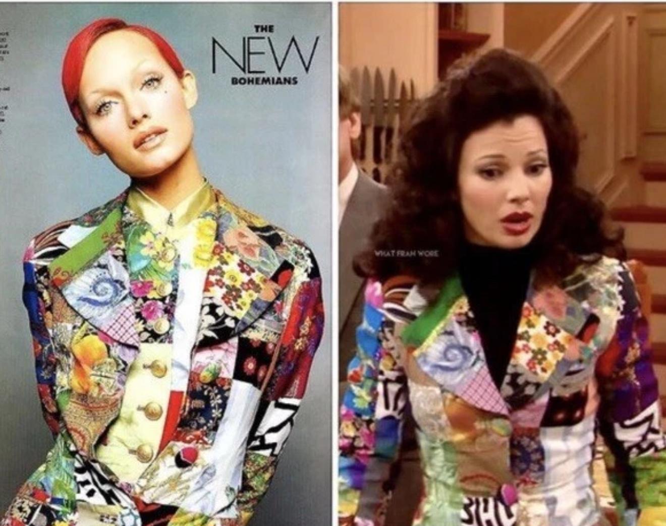 DOLCE & GABBANA P/E  1993 Giacca patchwork floreale Runway - See One in vendita 2