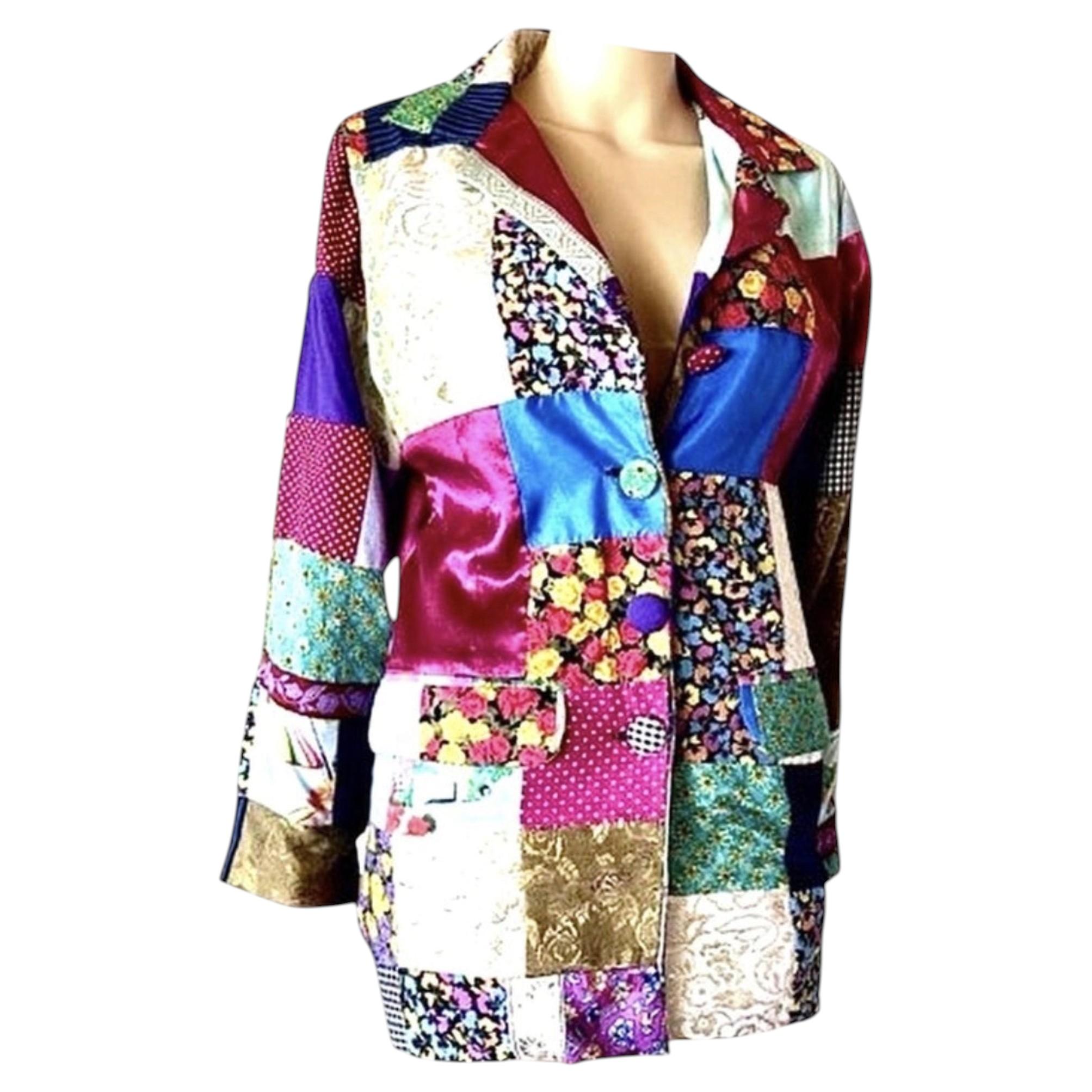 DOLCE & GABBANA S/S  1993 Runway Floral Patchwork Jacket – Seen on The Nanny
