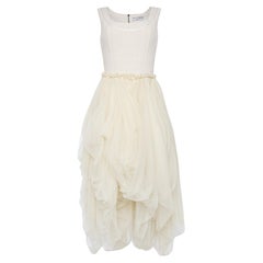 Dolce & Gabbana S/S 1994 runway ivory ballerina gown