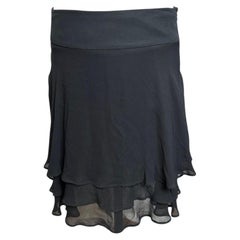 Dolce & Gabbana S/S 1994 Tiered Silk Chiffon Skirt