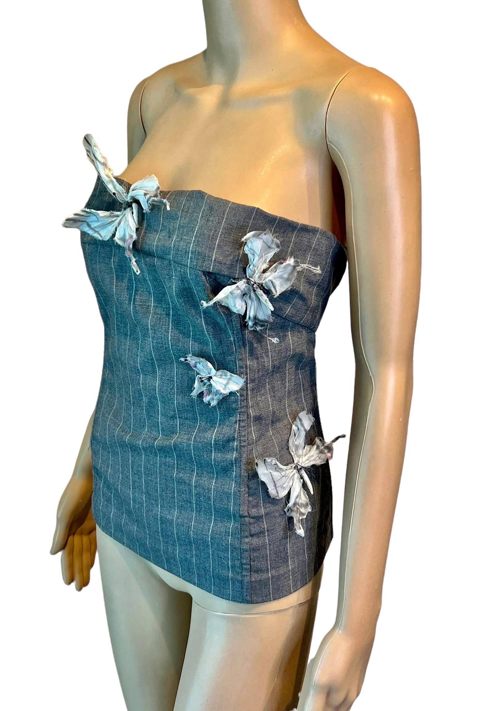 dolce & gabbana tile printed corset top
