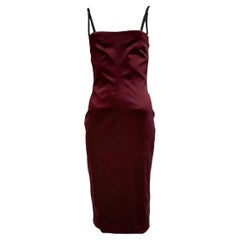 Robe moulante bordeaux Dolce & Gabbana S/S 1999