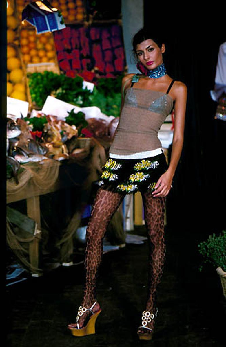 Dolce & Gabbana S/S 2000 Beaded Mini Skirt 5