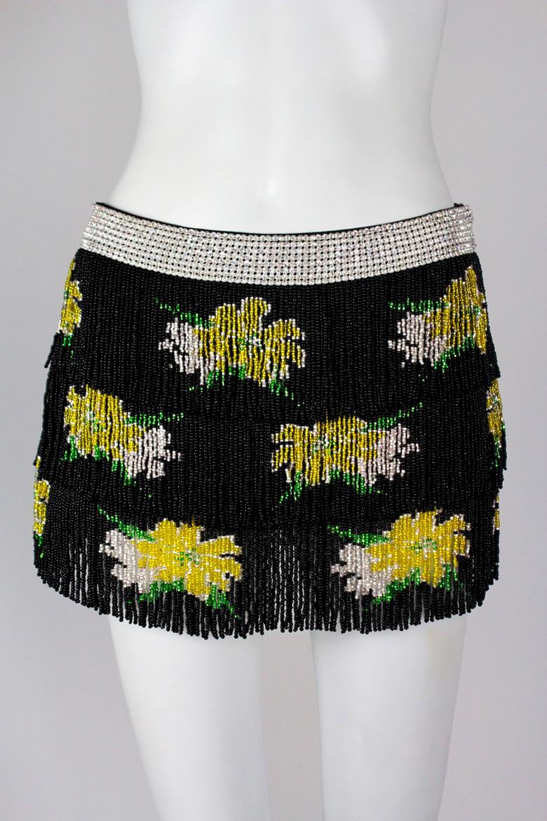 Dolce & Gabbana S/S 2000 Beaded Mini Skirt 2