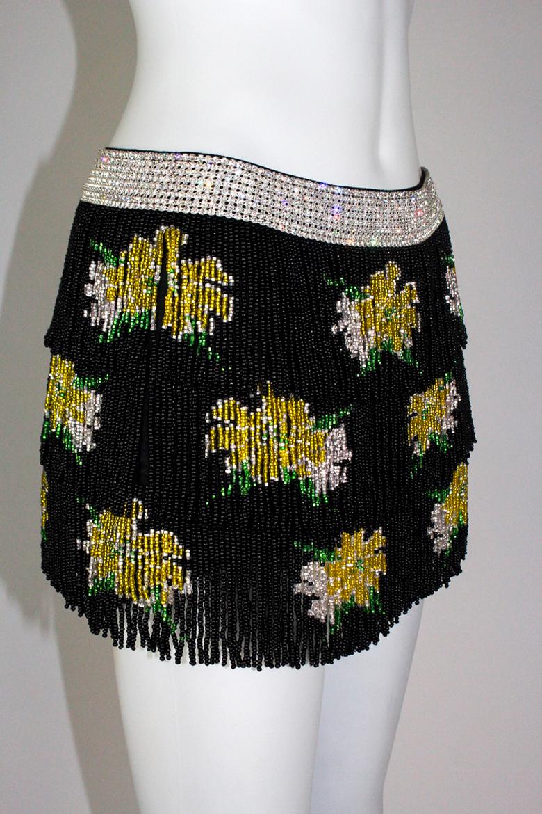 Dolce & Gabbana S/S 2000 Beaded Mini Skirt 3