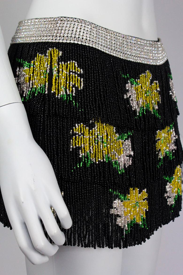 Dolce & Gabbana S/S 2000 Beaded Mini Skirt 4