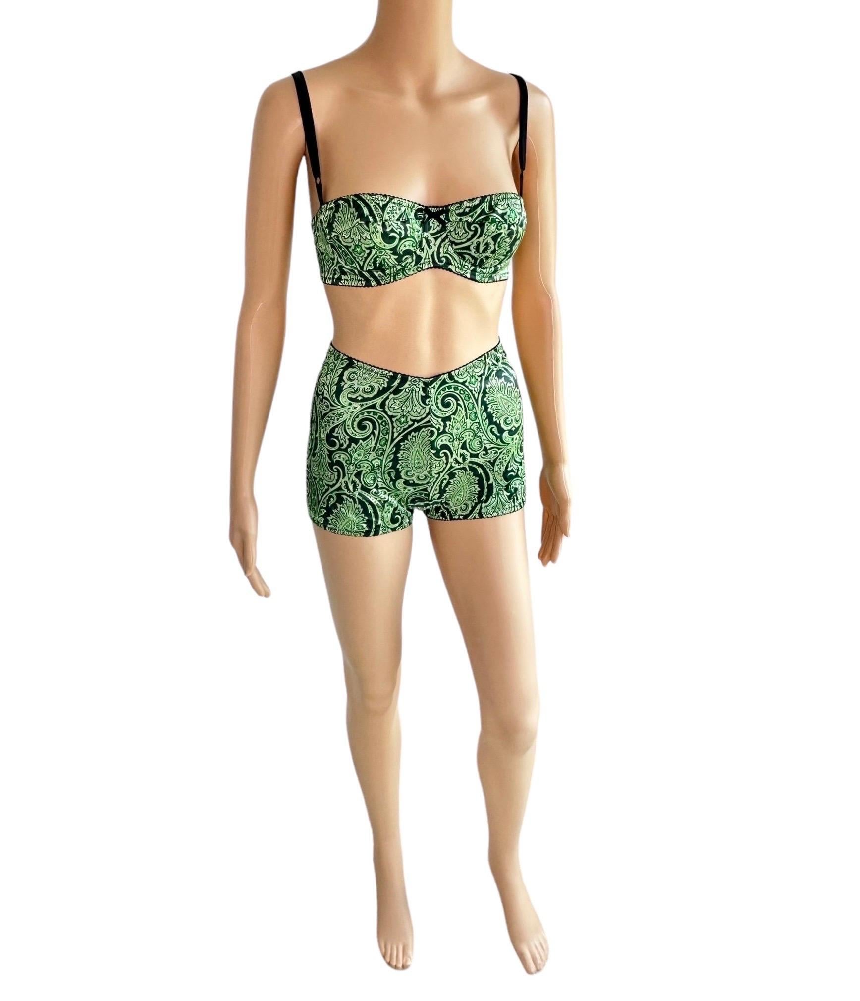 Dolce & Gabbana S/S 2000 Runway Bra Bralette Top & Shorts 2 Piece Set Ensemble 8