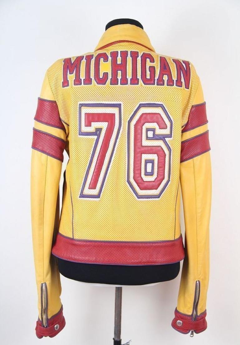 DOLCE & GABBANA  S/S 2001  Leather Sport ‘Michigan’ Jacket For Sale 1