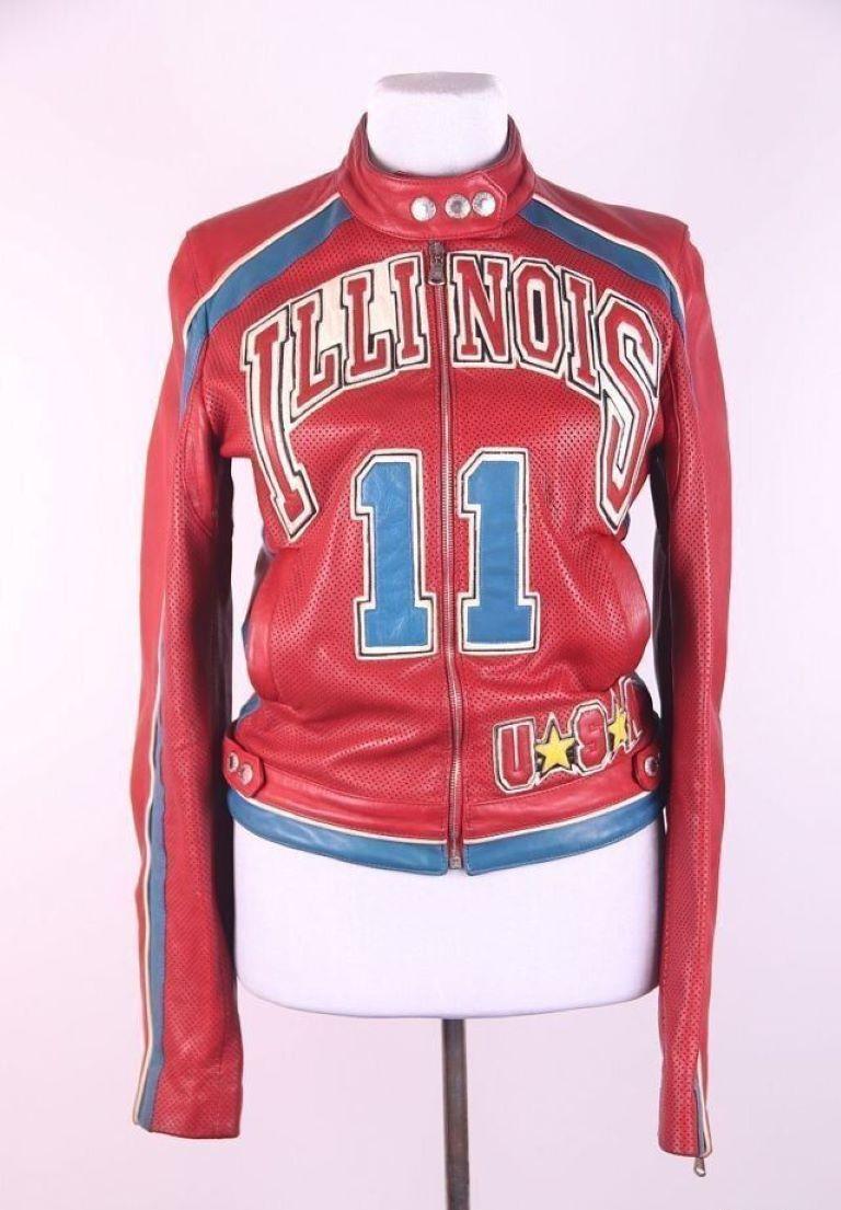 DOLCE & GABBANA S/S 2001 red leather 